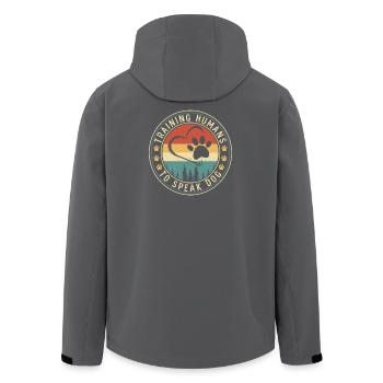 Chiens Chien Amoureux Chien Propriétaire Cadeau - Veste softshell homme en polyester recyclé Stanley/Stella - noir - Dos - AI Model Male 185 light (185cm)