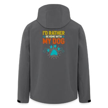 Chiens Chien Amoureux Chien Propriétaire Cadeau - Veste softshell homme en polyester recyclé Stanley/Stella - noir - Dos - AI Model Male 185 light (185cm)