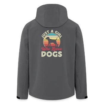 Chiens Chien Amoureux Chien Propriétaire Cadeau - Veste softshell homme en polyester recyclé Stanley/Stella - noir - Dos - AI Model Male 185 light (185cm)