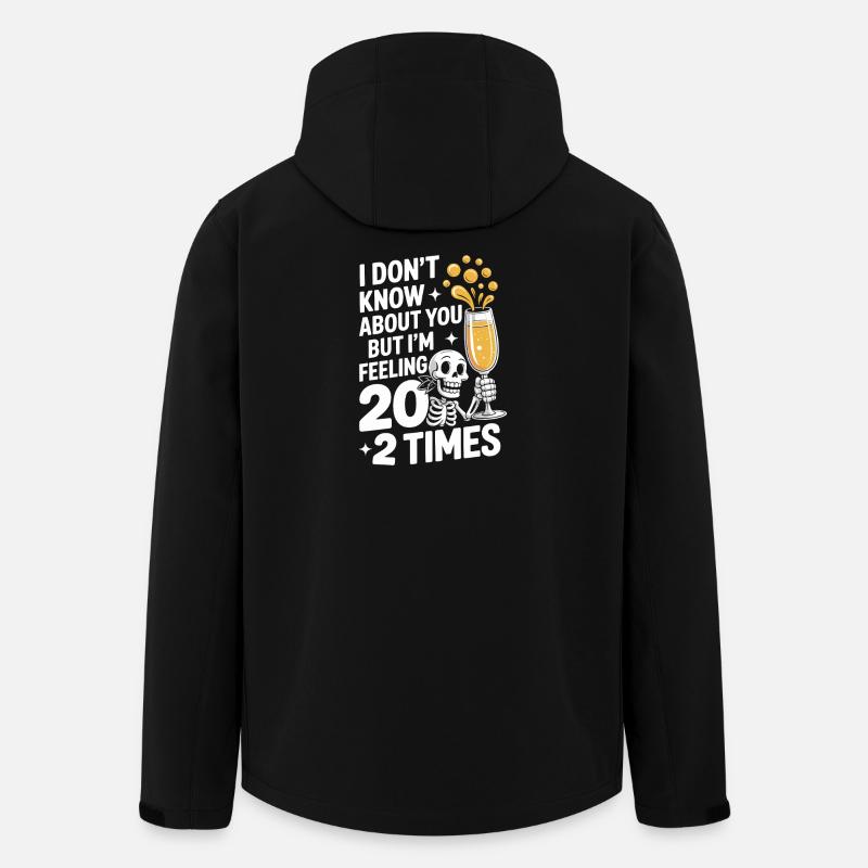 Skeleton Cheers 40e anniversaire - Veste softshell homme en polyester recyclé Stanley/Stella - noir