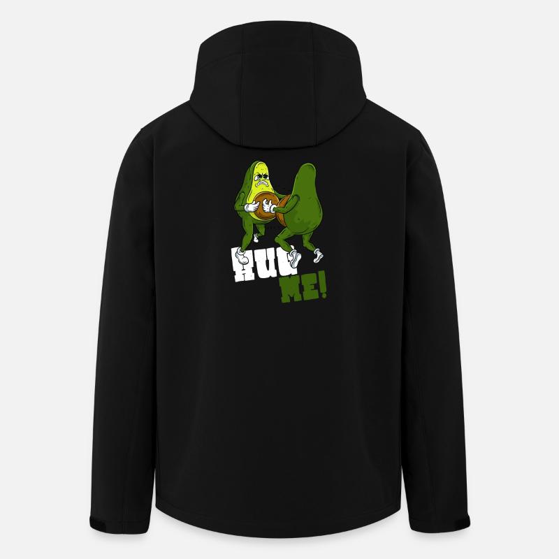 Avocado Umarmung - Recycelte Männer Softshell-Jacke von Stanley/Stella - Schwarz