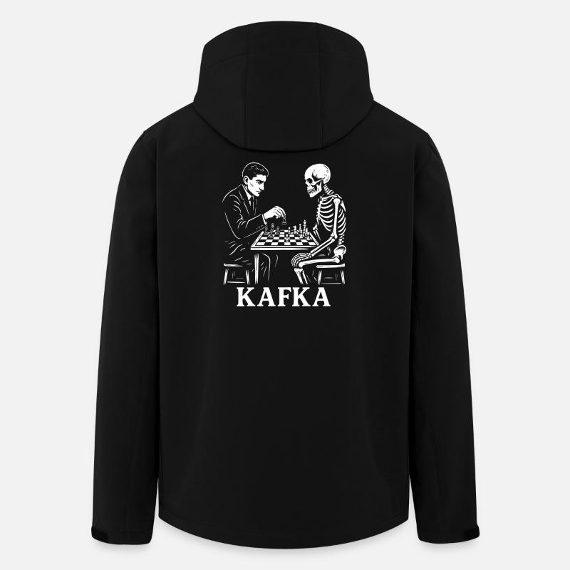 Kafka Skeleton Echecs Duel - Veste softshell homme en polyester recyclé Stanley/Stella - noir