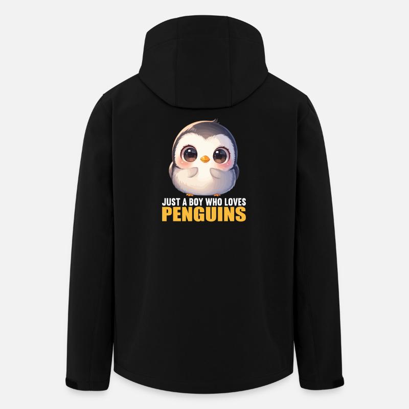 Penguins Penguin - Men’s Recycled Softshell Jacket by Stanley/Stella - black