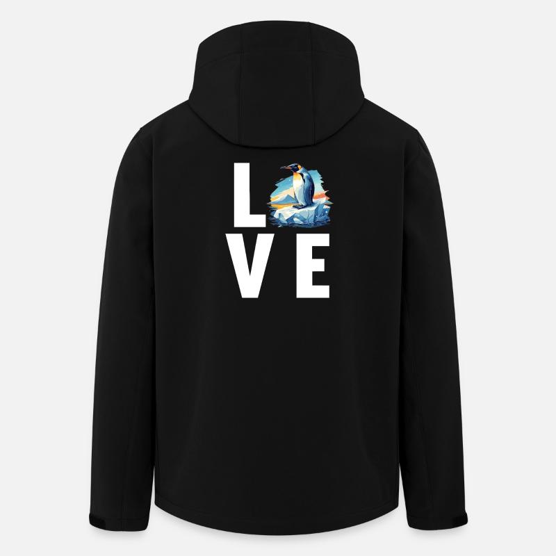 Penguins Penguin - Men’s Recycled Softshell Jacket by Stanley/Stella - black