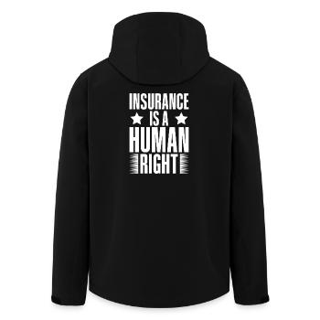 Insurance Agent Costume Human Right Medicare - Recycelte Männer Softshell-Jacke von Stanley/Stella - Schwarz - Hinten - AI Model Male 185 light (185cm)