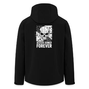 L’accès au crâne est refusé à jamais - Veste softshell homme en polyester recyclé Stanley/Stella - noir - Dos - AI Model Male 185 light (185cm)