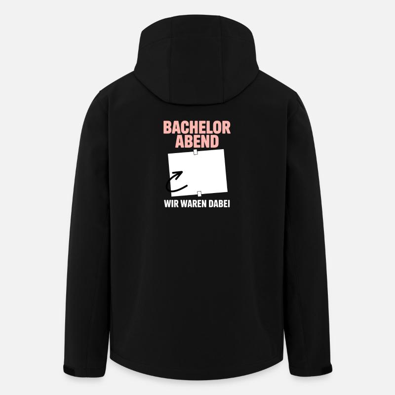 Junggesellenabschied JGA Bachelor Gästebuch - Recycelte Männer Softshell-Jacke von Stanley/Stella - Schwarz