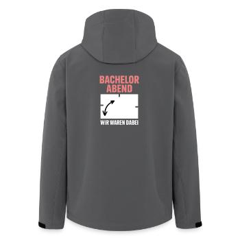 Bachelor Party Bachelor Bachelor Guestbook - Men’s Recycled Softshell Jacket by Stanley/Stella - black - Back - AI Model Male 185 light (185cm)