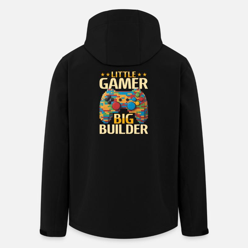 Building Blocks Gamer Gaming Brick Builder - Recycelte Männer Softshell-Jacke von Stanley/Stella - Schwarz