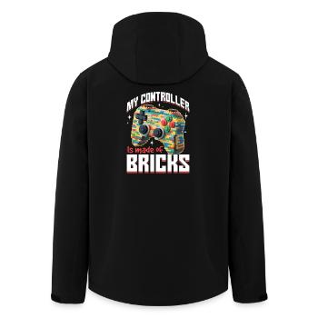 Building Blocks Gamer Gaming Brick Builder - Recycelte Männer Softshell-Jacke von Stanley/Stella - Schwarz - Hinten - AI Model Male 185 light (185cm)