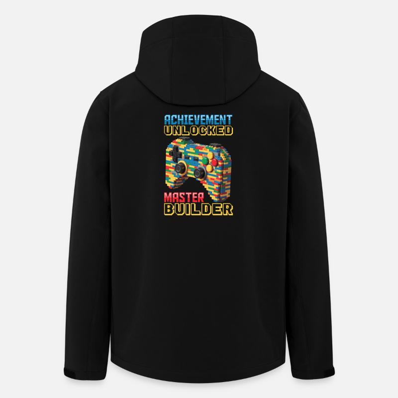 Building Blocks Gamer Gaming Brick Builder - Recycelte Männer Softshell-Jacke von Stanley/Stella - Schwarz