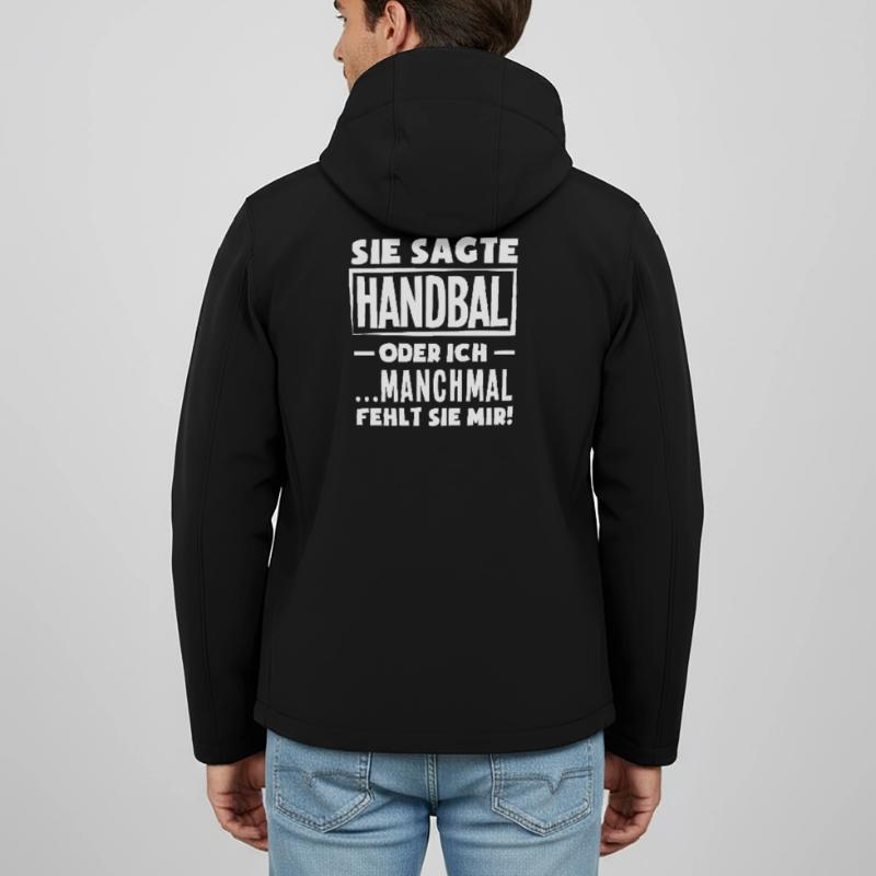 Handball oder ich – manchmal fehlt sie Recycelte Männer Softshell-Jacke von Stanley/Stella
