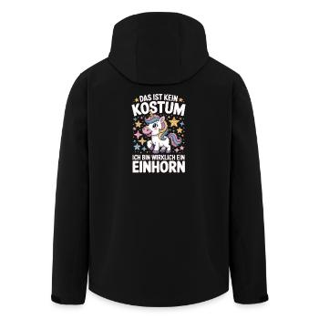 This is not a costume, I'm really a unicorn - Men’s Recycled Softshell Jacket by Stanley/Stella - black - Back - AI Model Male 185 light (185cm)