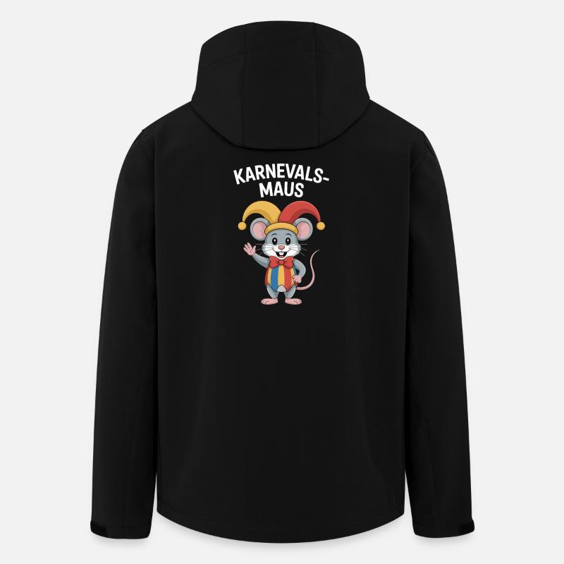 Carnival Mouse Cologne Carnival Mouse - Men’s Recycled Softshell Jacket by Stanley/Stella - black