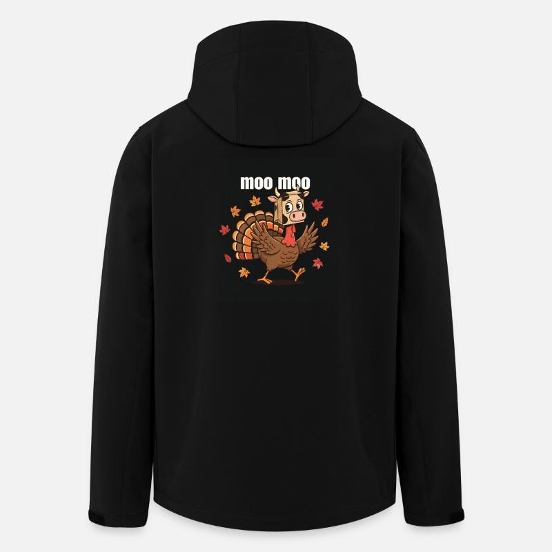 Moo Moo Mashup de dinde - Veste softshell homme en polyester recyclé Stanley/Stella - noir