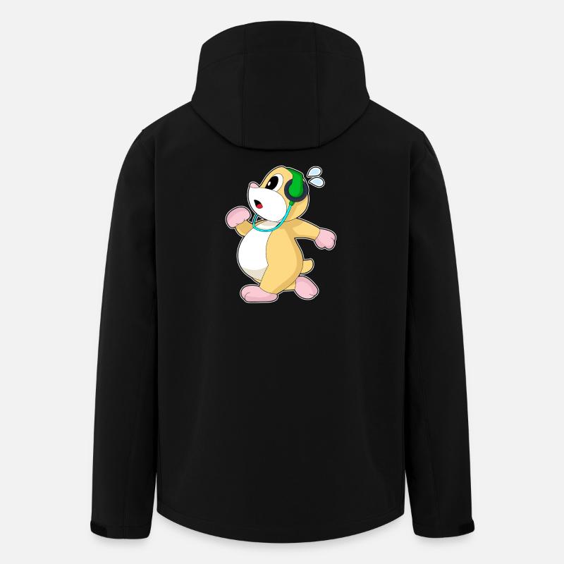 Hamster Jogger Joggen Sport - Recycelte Männer Softshell-Jacke von Stanley/Stella - Schwarz