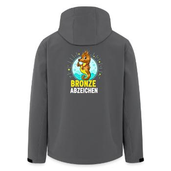 Bronze Badge Swimming Course Passed - Men’s Recycled Softshell Jacket by Stanley/Stella - anthracite - Back - AI Model Male 185 light (185cm)