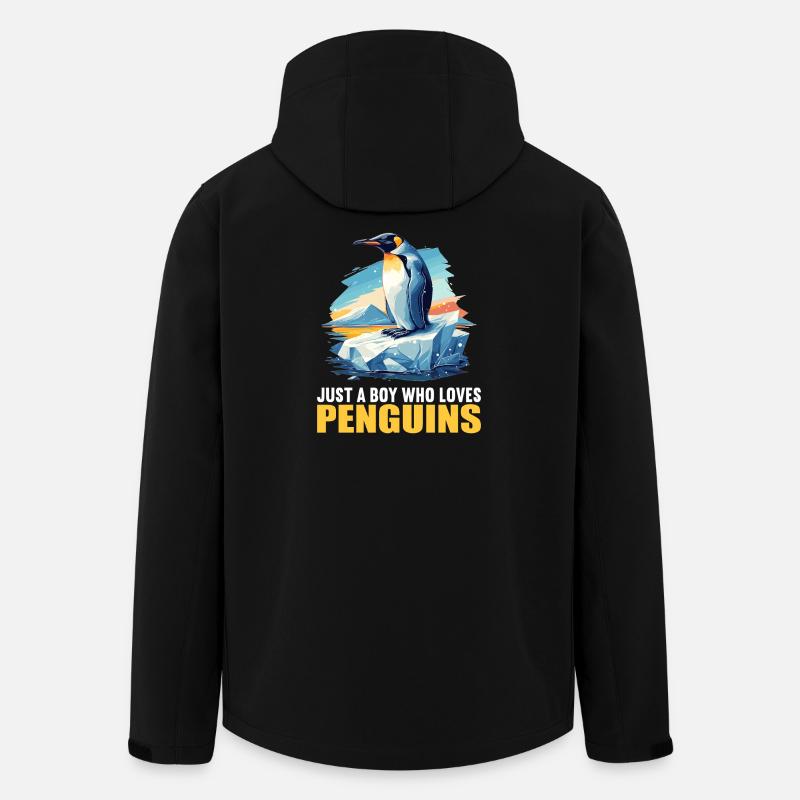Pinguine Pinguin - Recycelte Männer Softshell-Jacke von Stanley/Stella - Schwarz