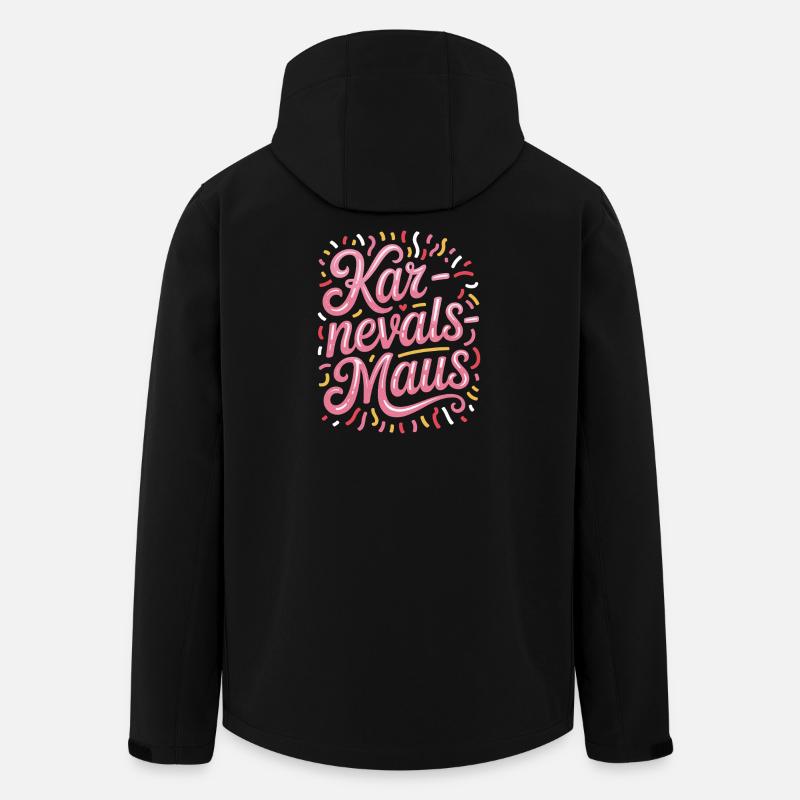 Karnevalsmaus Karneval Köln Kölner Karnevals Maus - Recycelte Männer Softshell-Jacke von Stanley/Stella - Schwarz
