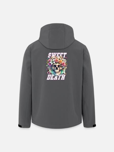 Fleurs Crâne Beauté Floraison - Veste softshell homme en polyester recyclé Stanley/Stella - noir
