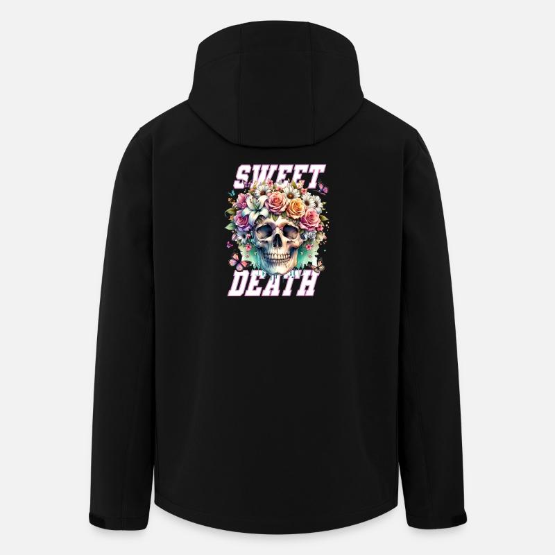 Fleurs Crâne Beauté Floraison - Veste softshell homme en polyester recyclé Stanley/Stella - noir