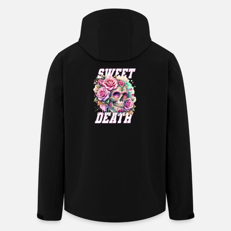 Fleurs Crâne Beauté Floraison - Veste softshell homme en polyester recyclé Stanley/Stella - noir