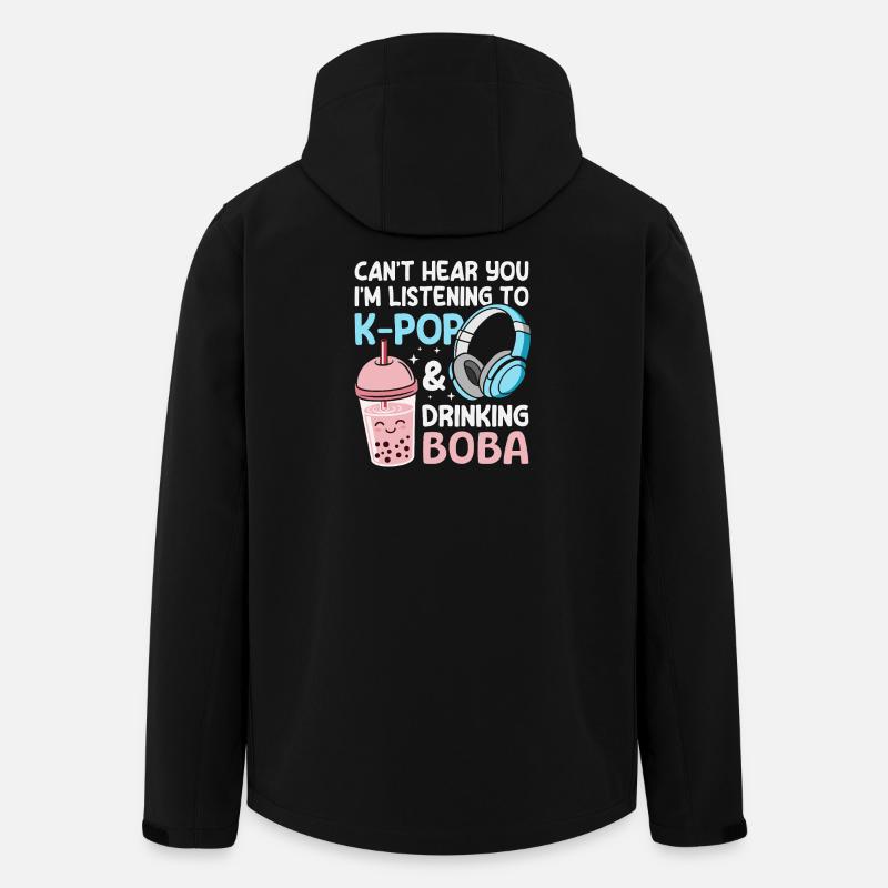K-Pop Korea-Popmusik Bubble Tea Boba - Recycelte Männer Softshell-Jacke von Stanley/Stella - Schwarz