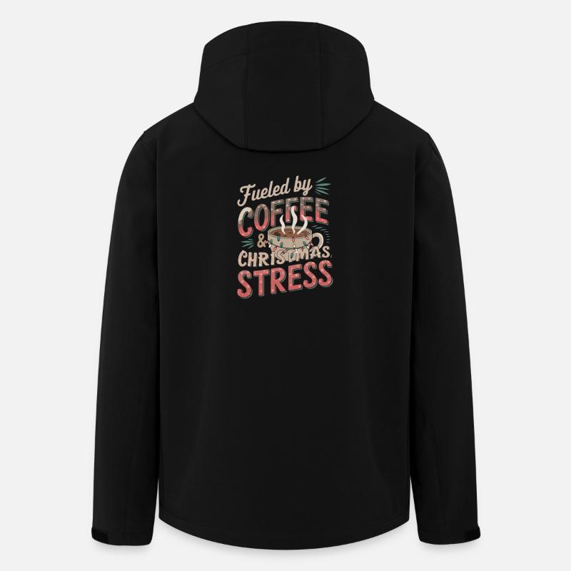 Weihnachtszeit Kaffee Humor - Recycelte Männer Softshell-Jacke von Stanley/Stella - Schwarz