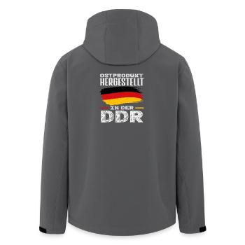 Ostprodukt Lustiges Ossi Spruch DDR Stolz - Veste softshell homme en polyester recyclé Stanley/Stella - noir - Dos - AI Model Male 185 light (185cm)