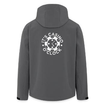 Casino Gambler C’est Casino O ́Clock Gambling - Veste softshell homme en polyester recyclé Stanley/Stella - charbon - Dos - AI Model Male 185 light (185cm)