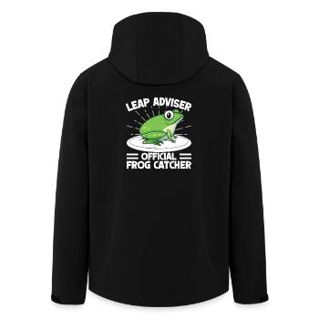 Frog Catcher Leap Adviser Frog - Men’s Recycled Softshell Jacket by Stanley/Stella - black - Back - AI Model Male 185 light (185cm)