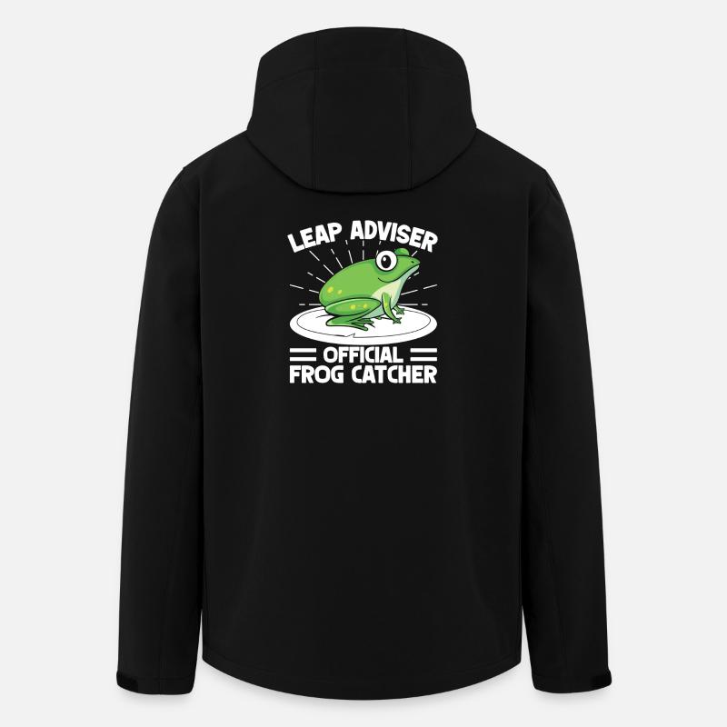 Frog Catcher Leap Adviser Frog - Men’s Recycled Softshell Jacket by Stanley/Stella - black