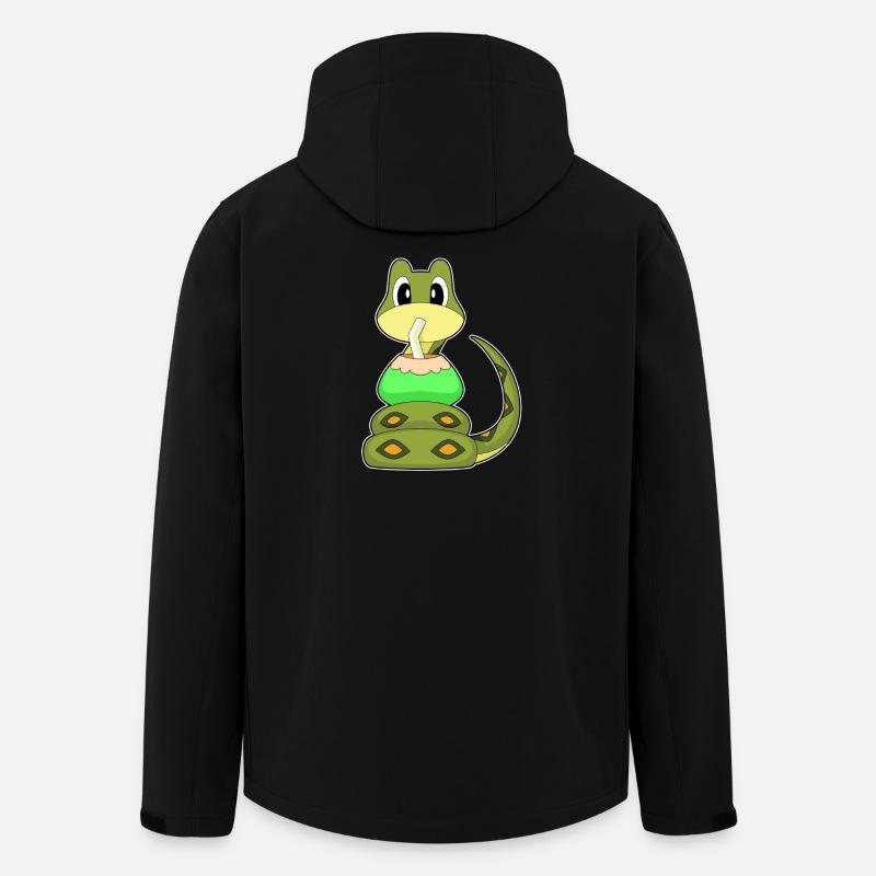 Schlange Strand Kokosnuss Sommer - Veste softshell homme en polyester recyclé Stanley/Stella - noir