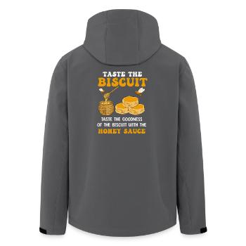 Honey Biscuit Delight - Men’s Recycled Softshell Jacket by Stanley/Stella - black - Back - AI Model Male 185 light (185cm)