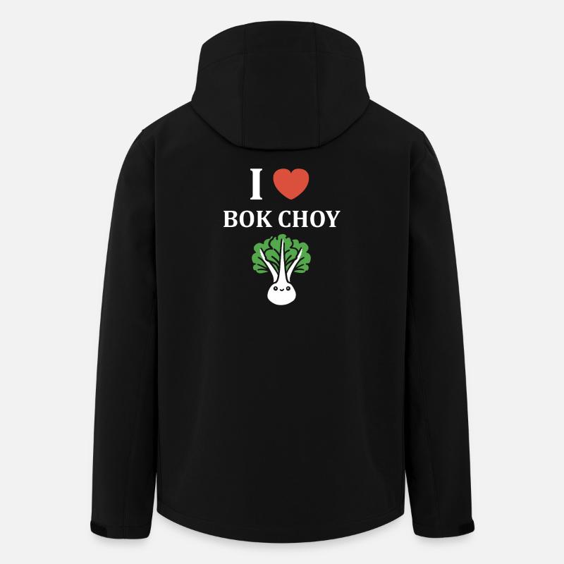 J'aime Bok Choy Tee Vert - Veste softshell homme en polyester recyclé Stanley/Stella - noir