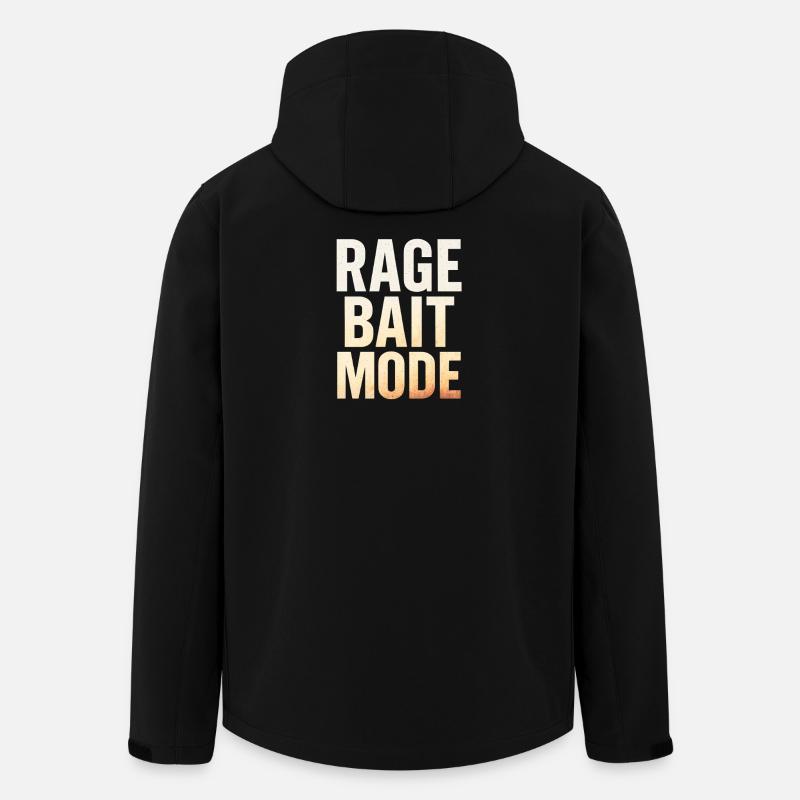 Rage Bait Mode, Funny Saying  - Men’s Recycled Softshell Jacket by Stanley/Stella - black