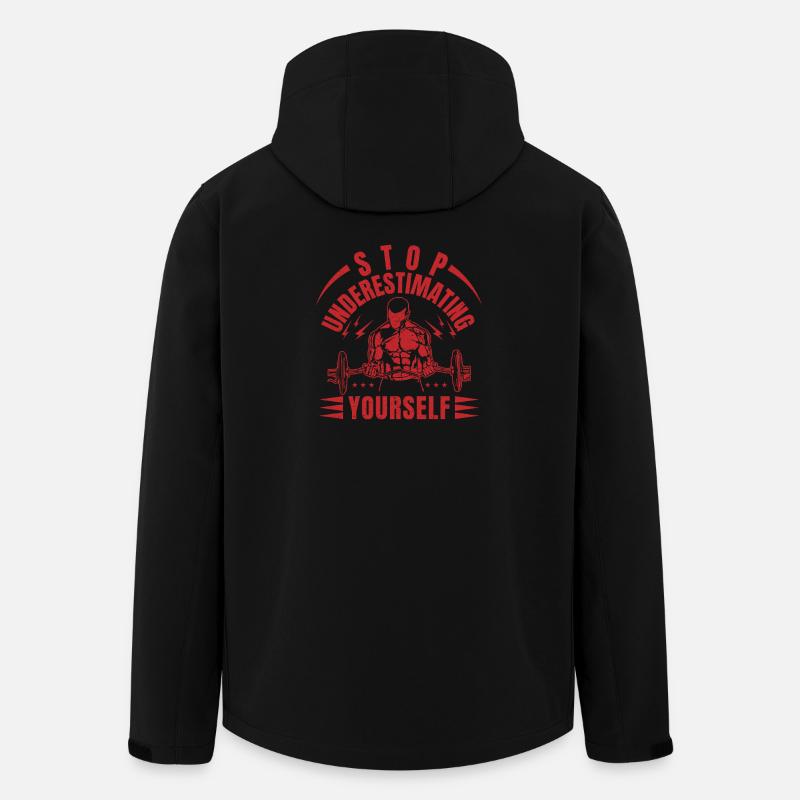 Fitness Motivation Bodybuilder Underestimating - Recycelte Männer Softshell-Jacke von Stanley/Stella - Schwarz