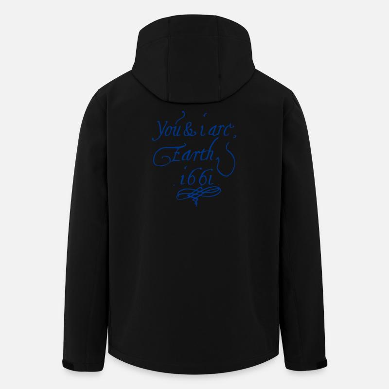 Du und ich sind Erde 1661 - Recycelte Männer Softshell-Jacke von Stanley/Stella - Schwarz