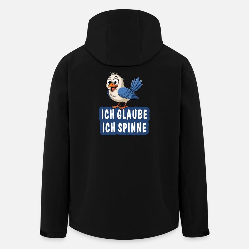 ICH GLAUBE ICH SPINNE - Recycelte Männer Softshell-Jacke von Stanley/Stella - Schwarz