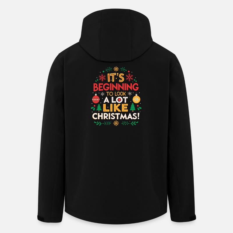 Ça commence à ressembler à Noël - Veste softshell homme en polyester recyclé Stanley/Stella - noir