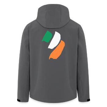 Drapeau de l’Irlande - Veste softshell homme en polyester recyclé Stanley/Stella - charbon - Dos - AI Model Male 185 light (185cm)