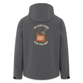 Humour de jardin drôle, amoureux des plantes, - Veste softshell homme en polyester recyclé Stanley/Stella - charbon - Dos - AI Model Male 185 light (185cm)