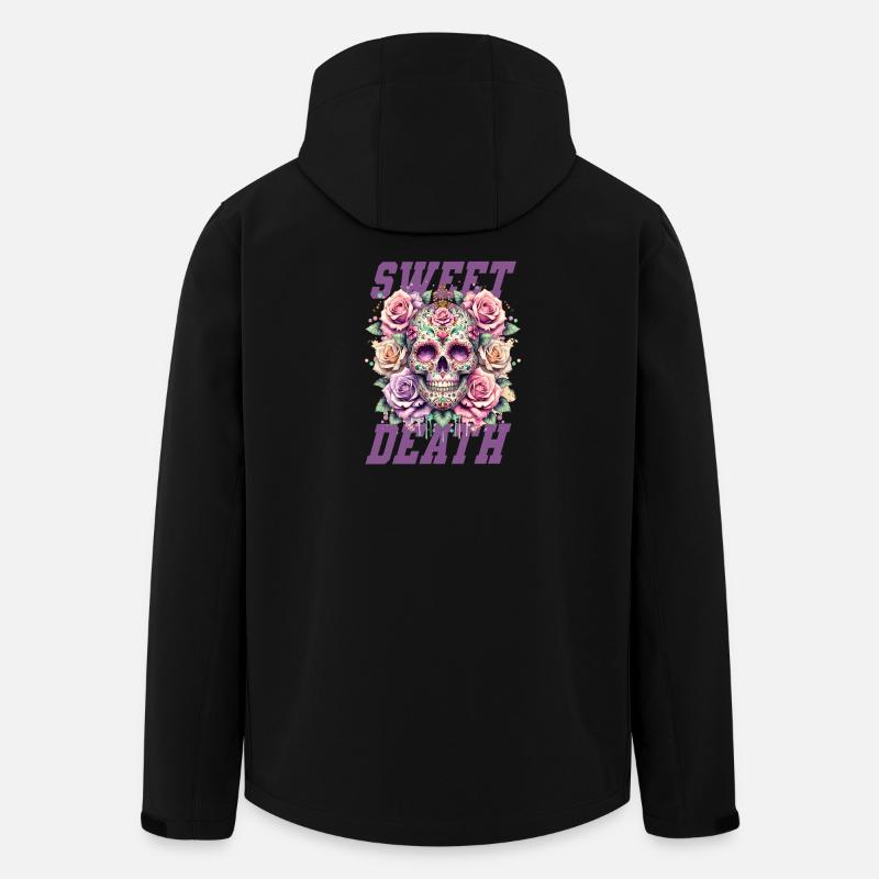Fleurs Crâne Beauté Floraison - Veste softshell homme en polyester recyclé Stanley/Stella - noir