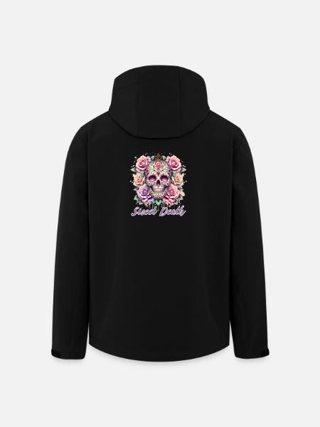 Fleurs Crâne Beauté Floraison - Veste softshell homme en polyester recyclé Stanley/Stella - noir