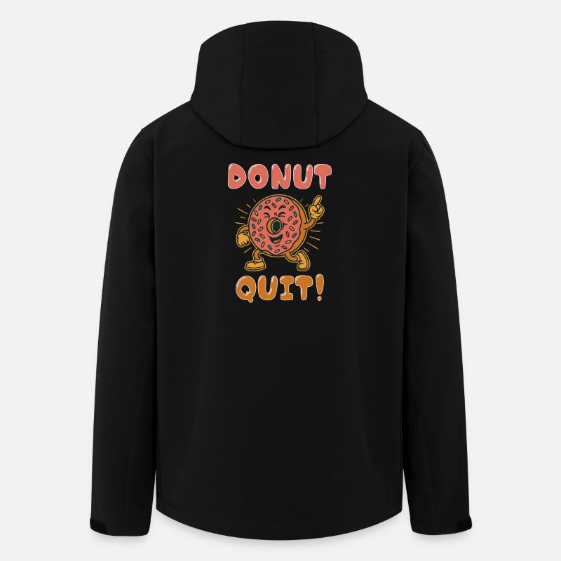 Donut Quit! - Recycelte Männer Softshell-Jacke von Stanley/Stella - Schwarz