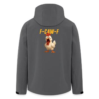 F-Caw-F Huhn Lustiges Huhn FCAWF F Caw F - Recycelte Männer Softshell-Jacke von Stanley/Stella - Schwarz - Hinten - AI Model Male 185 light (185cm)