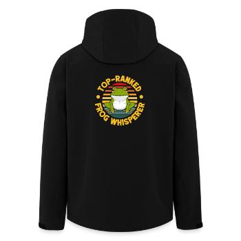 Frog Catcher Top-Ranked Frog - Men’s Recycled Softshell Jacket by Stanley/Stella - black - Back - AI Model Male 185 light (185cm)