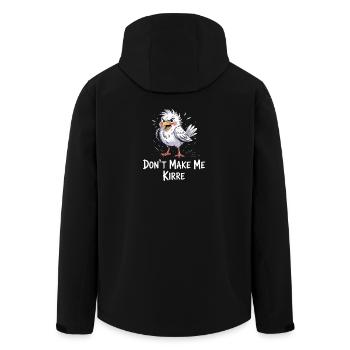 Ne me faites pas Kirre Funny Bird Cartoon - Veste softshell homme en polyester recyclé Stanley/Stella - noir - Dos - AI Model Male 185 light (185cm)