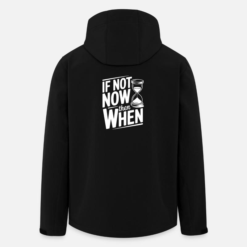 If Not Now then When - Men’s Recycled Softshell Jacket by Stanley/Stella - black