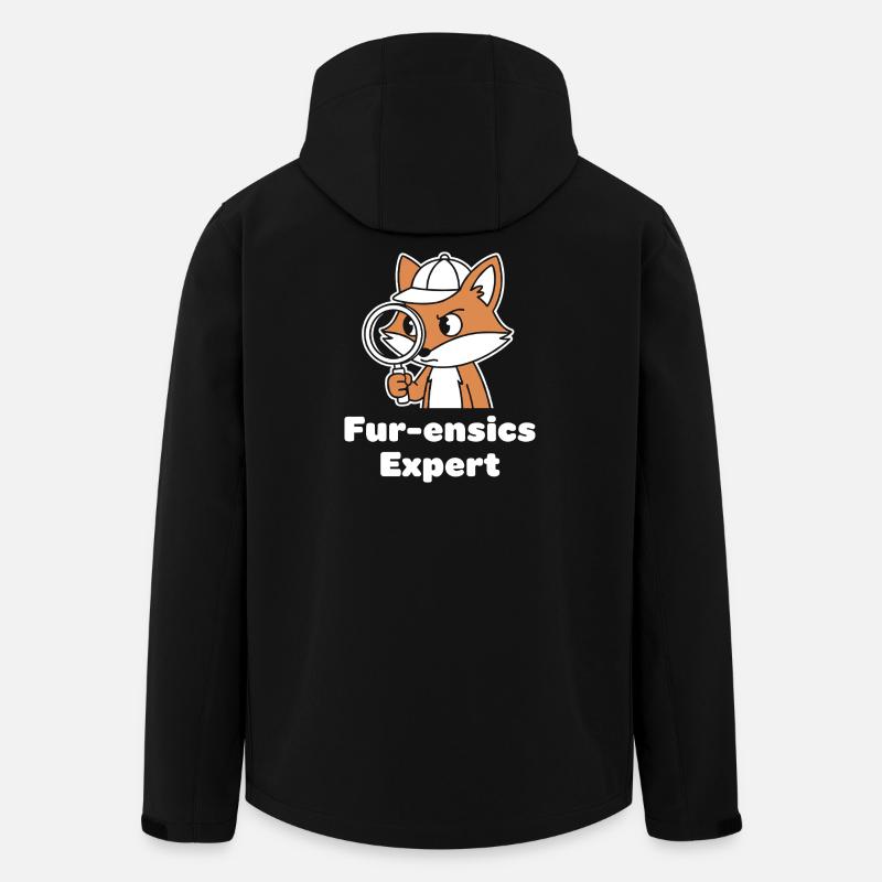 Fur-ensics Détective Fox - Veste softshell homme en polyester recyclé Stanley/Stella - noir